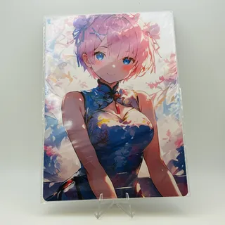 Photo of Ram Re Waifu Card – Cherry Blossoms Double-Sided A5 Board Anime Art