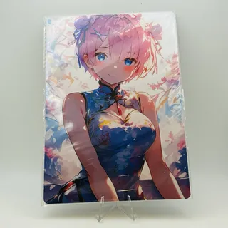 Photo of Ram Re Waifu Card – Cherry Blossoms Double-Sided A5 Board Anime Art