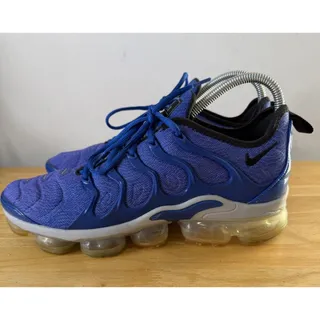 Photo of Nike Air Vapormax Plus Wolf Gray Royal Blue Sneakers, Size 11 924453-404