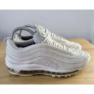 Photo of Nike Air Max 97 Shoes Youth Size 7Y White Mesh Running Sneakers GS 921522-104