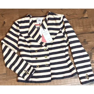 Photo of Cabi Love Carol #5094 NWT Nautical Blazer Navy Striped Patriotic Size 6