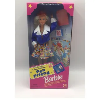 Photo of Vintage International Pen Friend Barbie Doll Special Edition 1995 NIB Pen Pal
