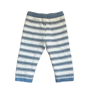 Photo of Janie And Jack blue striped knit pants 6-12 mo