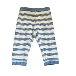Photo of Janie And Jack blue striped knit pants 6-12 mo