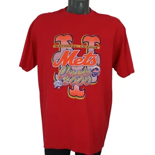 Photo of Vintage New York Mets World Series Champions 2000 Red Shirt Mens XL