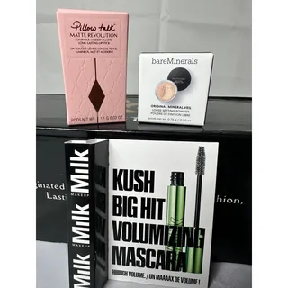 Photo of Charlotte Tilbury Pillow Talk bareMinerals MILK Makeup Mini Beauty Bundle 3pc