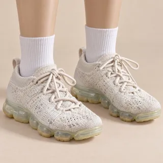 Photo of Nike Air VaporMax 2023 Flyknit Oatmeal Sail Sneakers Womens 6