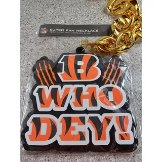 Photo of Cincinnati Bengals NFL Football Fan Large Chain Necklace Accessories