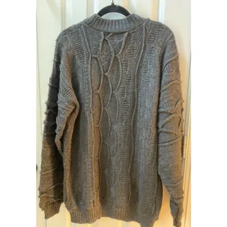 Photo of Authentic COOGI Australia Vintage 3D Cable Knit Sweater Grey Men's XL Vintage