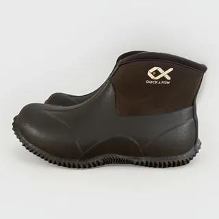 Photo of Duck & Fish Neoprene Ankle Boots Rubber Waterproof Hunting Work Shoes Brown