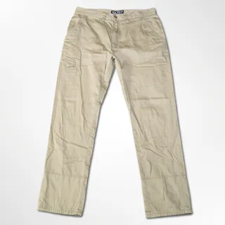 Photo of 10.Deep Tan Slim-Fit Pants with Flannel Cuff - 36x32