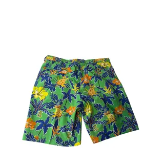 Photo of  RARE RLX Ralph Lauren Golf Shorts Green Mens Size 36 Floral Tropical Stretch