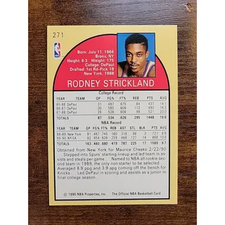 Photo of Rod Strickland 1990-1991 NBA Hoops #271 - San Antonio Spurs - NBA - Fresh Pull