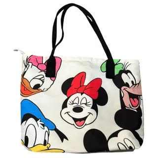 Photo of NWOT Disney Character Canvas Zipper Tote Bag