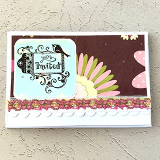 Photo of You're Invited - Birdie Spring Flower - 4x6 Cards with Envelopes