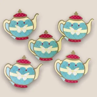 Photo of Glitter Teapot Butterfly Cards