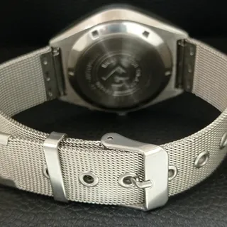 Photo of Vintage 1977 Ricoh Automatic Mens Silver Watch W/daydate & Gold accents