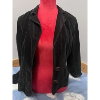 Photo of Black velvet blazer velvetblazer