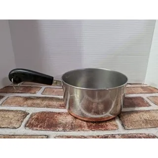 Photo of Vintage Revere Ware 1.5 QT / 1.5L Copper Clad Stainless Sauce Pan Pot 1989 USA