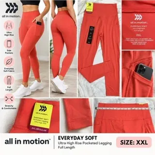 Photo of All in Motion Women’s XXL Everyday Soft Ultra High Rise Leggings Coral NWT