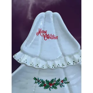 Photo of Vintage white ceramic tree dish perfect for entertaining