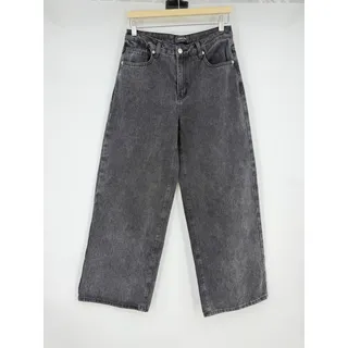 Photo of White Fox | Black Wide Leg Jeans Pink Bow Pockets S 28in Waist