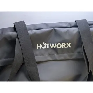 Photo of HOTWORX Large Black Gym Duffel Bag Yoga Fitness Tote Shoulder Strap