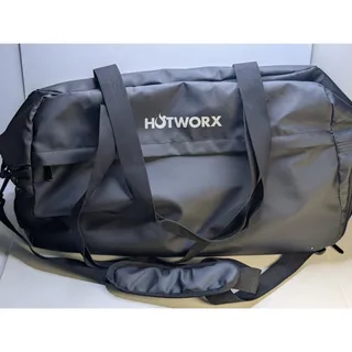 Photo of HOTWORX Large Black Gym Duffel Bag Yoga Fitness Tote Shoulder Strap