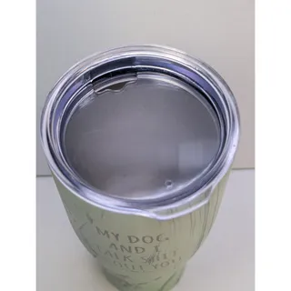 Photo of Paper Love My Dog and I Talk S*** About You Tumbler Green Woodgrain With Lid