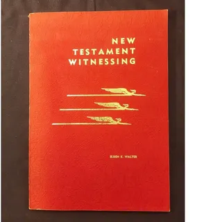 Photo of New Testament Witnessing Elden K Walter Third Edition 1972 SDA Book Softcover
