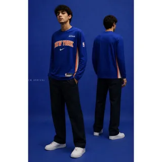 Photo of Nike New York Knicks 2025/26 Team Issue Pregame Warmup Jersey Shirt Size XL