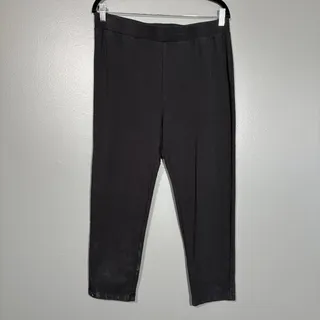 Photo of Barefoot Dreams Black Modal Blend Straight Leg Pants - Women's Size Petite Large