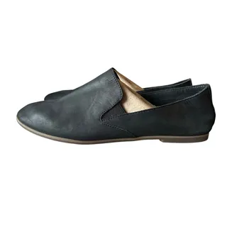 Photo of Lucky Brand Cahill Slip on flats black suede 9M 