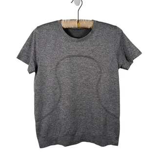 Photo of Lululemon Swiftly Tech Relaxed T Shirt Size 6 Gray Running Workout Athletic