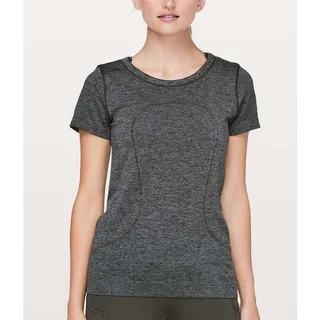 Photo of Lululemon Swiftly Tech Relaxed T Shirt Size 6 Gray Running Workout Athletic