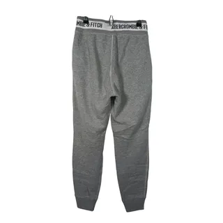 Photo of Vintage Abercrombie & Fitch Mens Fleece Jogger Sweatpants XS Gray Lounge Casual