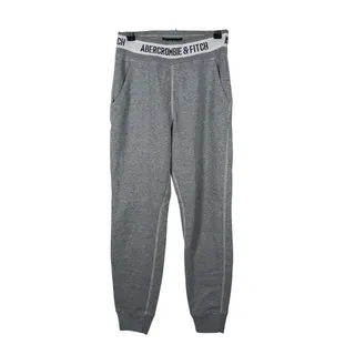 Photo of Vintage Abercrombie & Fitch Mens Fleece Jogger Sweatpants XS Gray Lounge Casual