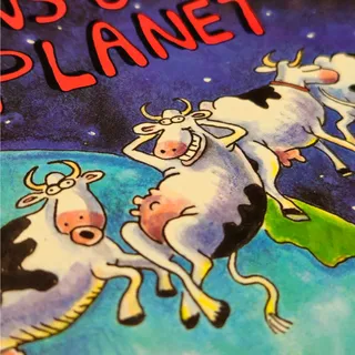Photo of Vintage Cows of Our Planet Book | 1990s Gary Larson Far Side Comic Collection