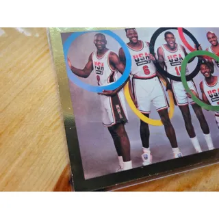 Photo of Michael Jordan 1992 USA Basketball Olympics - Going for the Gold!! - Magic
