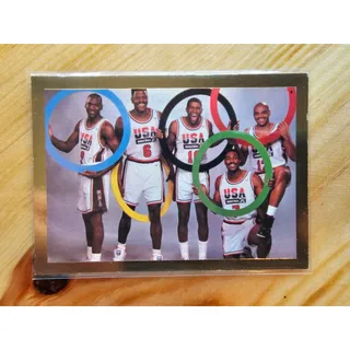 Photo of Michael Jordan 1992 USA Basketball Olympics - Going for the Gold!! - Magic