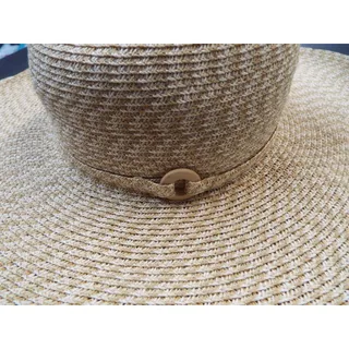 Photo of Craft & Barrow Beige Straw Wide Brim Sun Hat 7 1/8" opening