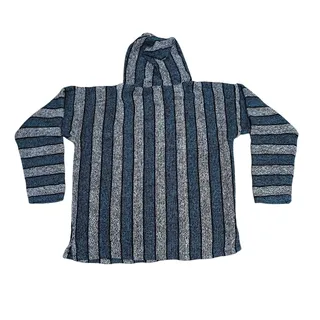 Photo of Vtg Vel-Mex Mens Striped Pullover Drug Rug Hippie Surfer Y2K XXLarge