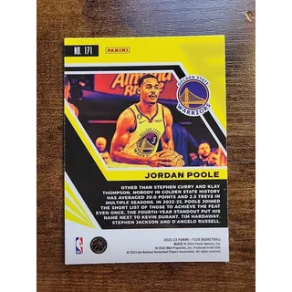 Photo of Jordan Poole 2022-23 Panini Flux #171 - Golden State Warriors - NBA