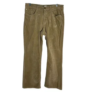 Photo of Anthropologie Pilcro The Yaya Mid-Rise Corduroy Crop Flare Jeans Tan Size 32