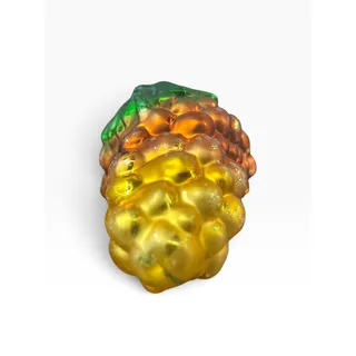 Photo of Christopher Radko Vintage Grape Bounty Cluster Glass Ornament Gold Green 5.5in