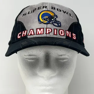 Photo of Vintage 2000 St Louis Rams Super Bowl XXXIV Champions Hat Baseball Cap LA NFL
