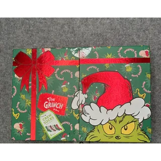 Photo of Dr. Seuss Grinch Christmas Crew Socks 6 Pack Gift Box Merry Grinchmas NWT M 6-12