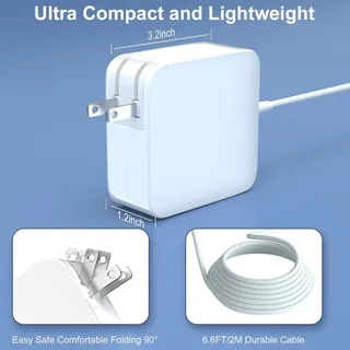 Photo of 85W L-Tip Charger Compatible with Mac Book 13/15/17" Before Mid 2012 Magnetic