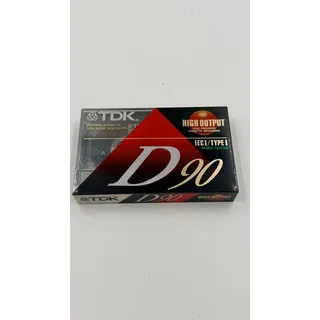 Photo of TDK D90 Blank Audio Cassette Tape 90 Min New Sealed Type I Normal Bias NOS
