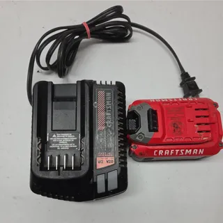 Photo of CRAFTSMAN V20 20 Volt Lithium-ion 4.0 Ah Battery and fast Charger Kit